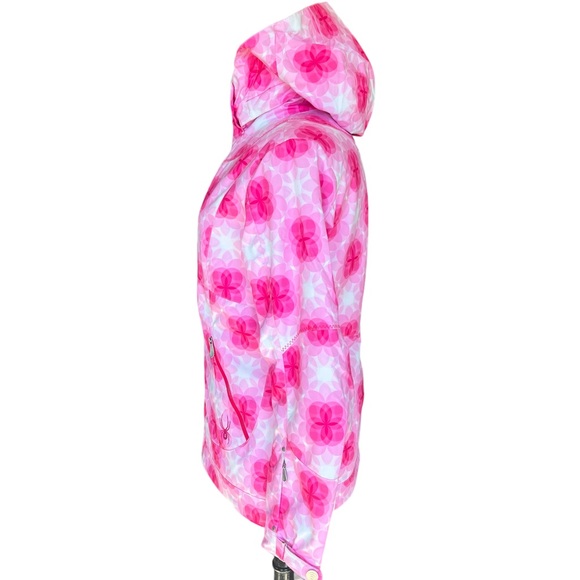 SPYDER KNOCKOUT JACKET SKI SNOWBOARD JACKET PINK/ WHITE SIZE 8 SAMPLE AUTHENTIC - Picture 2 of 16